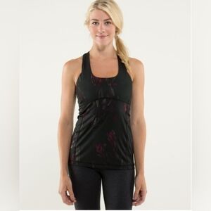LULULEMON Midnight Iris Pattern Scoop Neck Tank Small